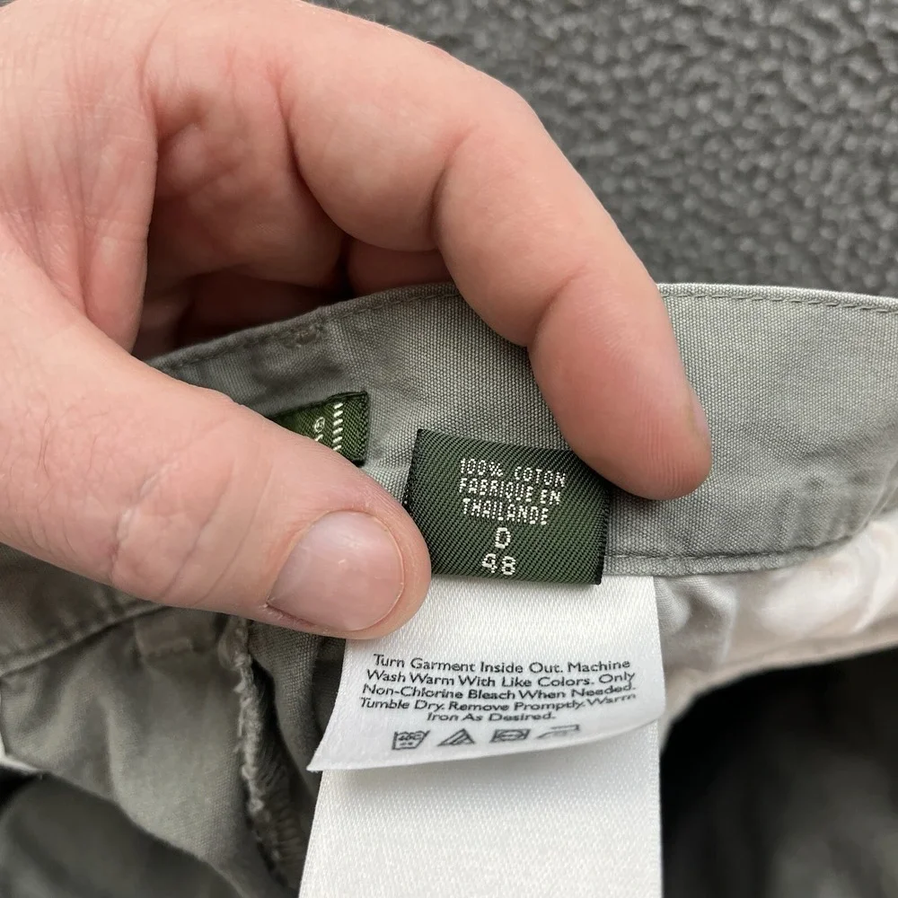 Eddie Bauer Shorts Womens 18 Green Duck Canvas Outdoors Hiking Camping‎ Workwear